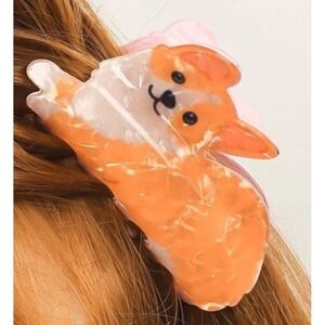Corgi Dog Claw Clip Novelty Hair Accessory Acrylic Hair Clip Puppy Gift‎ NEW
